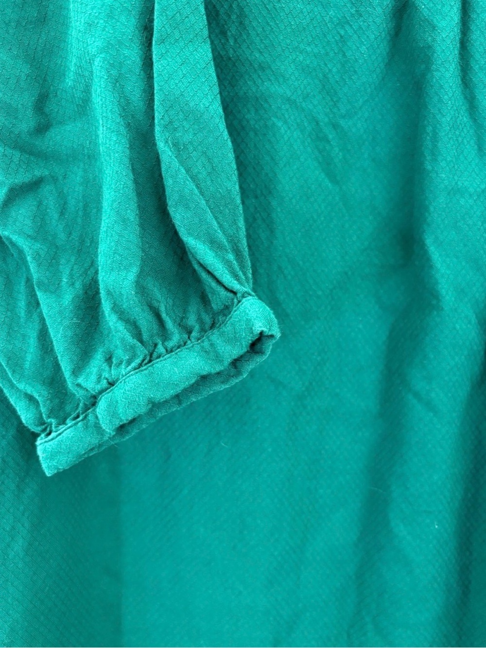 Gudrun Sjödén Benedita Woven Dobby Dress Organic Cotton Pockets 3/4 Sleeves MED - Picture 6 of 12